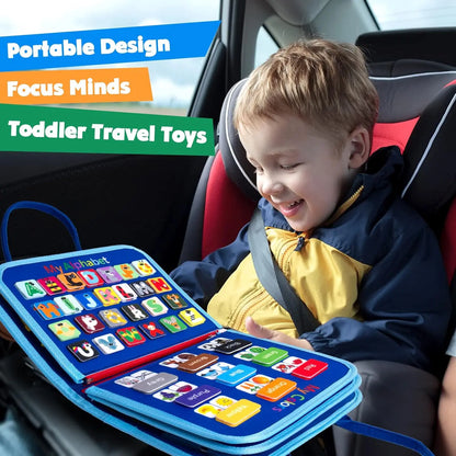 Tablero ocupado, juguetes Montessori, actividades educativas de aprendizaje preescolar, tablero sensorial, juguetes de habilidades motoras finas, viaje, libro ocupado para niños